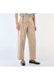 بنطال جينز بيج سادة بقصة برميلية مع ربطة عنق - 4