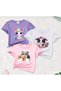 Children's 3 Pieces Printed Cotton Crew Neck T-Shirt - 3