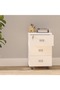 Stazion 3 Drawer Mobile Storage Unit White - 3