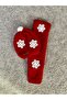 Snowflake Detailed Hand Knitted Set of 2 Children's Scarf and Beanie Set - 2