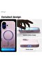 Magnetic Liquid Silicone For iPhone 17 case cover [Camera Control Button] - light Lilac - 7
