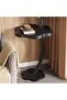 Small Modern Side Table for Sofa, C Shape Accent Table for Home - 4