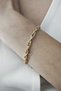 3-Piece Elegant Gold Women's Bracelet Set (Fishbone, Paperclip, Spiral Chain) 15+3 cm - 4