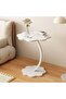 Small Modern Side Table for Sofa, C Shape Accent Table for Home