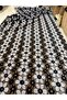 Black and White Floral Pattern Lace Fabric |   A Piped K & Elbiselik, Elegant Tulle Floor