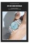Luxury Couple Watch Set - Silver Stainless Steel Blue Honeycomb Dial Date Waterproof Watches - 3