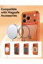 Air Clear for iPhone 17 Pro MAX case cover MagSafe compatible [13 feet Drop Tested] - Clear Orange - 6