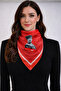 Ataturk Silhouette and Signature Square Neck Scarf