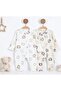 2-Piece 100% Cotton Newborn Romper Set Without Footies with Snap Fasteners - 2