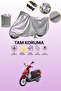 Gray Tail Bag and Lock Mismatch Kuba Matrix 150 Compatible Motorcycle Tarpaulin