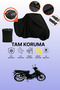 Mondial 100 Sfs Sport Compatible Motorcycle Tarpaulin Compatible with Black Rear Case