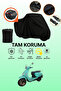 Apachi True 125 Compatible Motorcycle Tarpaulin Compatible with Black Rear Bag