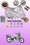 Gray Rear Bag and Lock Compatible Kuba Cheetah 100 Compatible Motorcycle Tarpaulin