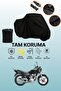 Black Rear Bag and Lock Non-Matching Sym XS 125K Compatible Motorcycle Canvas