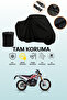 Black Tail Bag and Lock Mismatched Rks Rk200-R Compatible Motorcycle Canvas