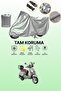 Gray Tail Bag and Lock Mismatched Kuba Bevely 125 Compatible Motorcycle Tarpaulin