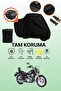 Bisan Roadstar 250 Compatible Motorcycle Tarpaulin Compatible with Black Rear Bag