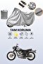 Gray Tail Bag and Lock Incompatible Kawasaki W 800 Compatible Motorcycle Tarpaulin