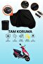 Black Rear Case Compatible with Arora Ar 50-6 Capirossi Compatible Motorcycle Tarpaulin