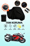 Black Tail Bag Compatible with Kawasaki Ninja 1000 Sx Compatible Motorcycle Tarpaulin