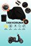 Black Rear Bag and Lock Compatible Rks Ltm 125 Compatible Motorcycle Tarpaulin