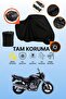 Black Rear Bag and Lock Compatible Kawasaki Er-5 Compatible Motorcycle Canvas