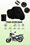 Black Tail Bag and Lock Mismatched Rks Titanic 150-R Compatible Motorcycle Tarpaulin