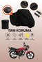 Mondial 100 Mg Prince Compatible Motorcycle Tarpaulin Compatible with Black Rear Case
