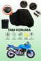 Black Rear Bag Compatible with Kawasaki Z 750 S Compatible Motorcycle Canvas