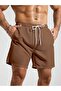 Men's Combed Cotton Lace-Up Shorts - 4