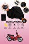 Black Rear Bag and Lock Compatible Kuba Ege 100 Compatible Motorcycle Tarpaulin