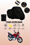 Black Rear Bag and Lock Incompatible Bisan Tornado Fkt 150 Compatible Motorcycle Tarpaulin