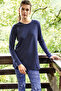 Women's Long Sleeve Tights Pajama Set 40033 Navy Blue03 - 4
