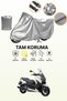 Gray Rear Bag and Lock Non Compatible Yamaha Yp 250 R X Max Compatible Motorcycle Tarpaulin