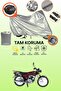 Gray Rear Bag and Lock Compatible Arora Ar 100-8 Sport Compatible Motorcycle Tarpaulin
