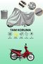Gray Tail Bag and Lock Non-Compatible Mondial 100 Mfm Compatible Motorcycle Tarpaulin