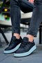 Rlx-040 C-Rey Men's Casual Lace-Up Leather Sports Sneaker Shoes Cbt - Black - 4