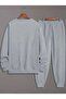Men's Bottom Top Set Crew Neck Sweatshirt with Circle Star Print Design - 2