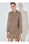 Esvab • Modern & Distinctive Shirt Roba Collar Checkered Embroidered Women's Jacket