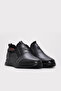 Black Genuine Leather Rubber Sole Men's Casual Shoes Tg0916111131653