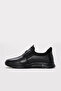 Black Genuine Leather Rubber Sole Men's Casual Shoes Tg0916111131653 - 4