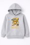 Unisex 100% Cotton Quesadilla Crocodila Printed Children's Hooded Sweatshirt