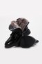 Black Crocodile Fur Genuine Leather Zippered Rubber Sole Quality Classic Women's Boots Tg09238 - 2