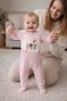Baby Can Baby Girl Embroidered Salopet Set 100% Cotton - 3
