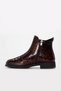 Brown Crocodile Genuine Leather Zippered Thermo Sole Quality Style Women's Boots Tg092171926166866 - 3