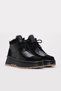 Black Suede Inside and Out Genuine Leather Lace-Up Zippered Light Sole Women's Boots Tg094091926135 - 2