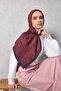 Viscose Velora Scarf Dark Purple Patterned Four Seasons Lightweight 90X90 - 2