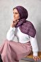 Viscose Velora Scarf with Clover Pattern, Vibrant Purple, Durable, Four Seasons, 90X90 - 2