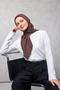 Viscose Velora Scarf Four Seasons Plum Brown 90X90 - 2