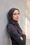 Viscose Velora Scarf Four Seasons Midnight Blue 90X90 - 3